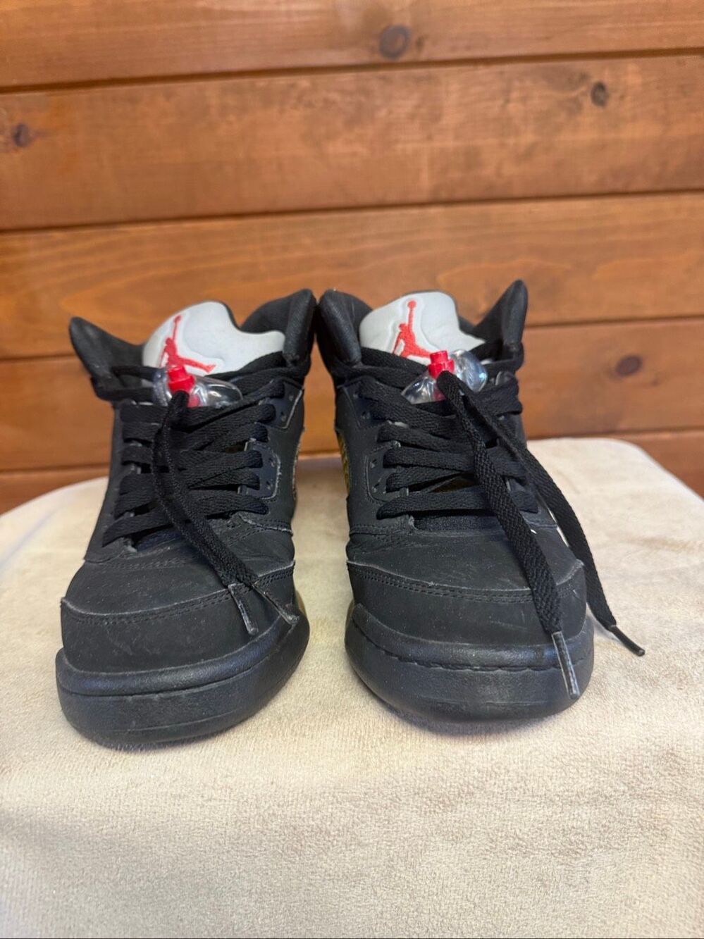 Nike Air Jordan OG Youth 5 Retro 'Metallic' sneakers Sz 6.5 845036-003 - Picture 7 of 8